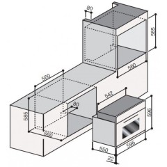 Духовой шкаф Ilve 600-AMP GF