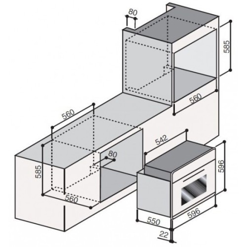 Духовой шкаф Ilve 600-AMP GF в Краснодаре