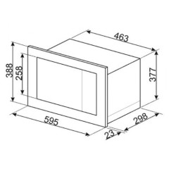 Встраиваемая микроволновая печь Smeg FMI017X