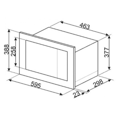 Встраиваемая микроволновая печь Smeg FMI017X в Краснодаре
