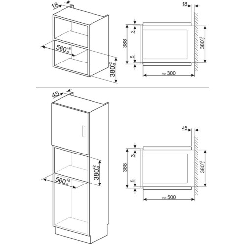 Встраиваемая микроволновая печь Smeg FMI017X в Краснодаре