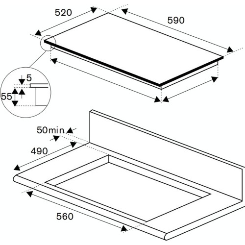 Варочная панель Bertazzoni P603I30NV в Краснодаре