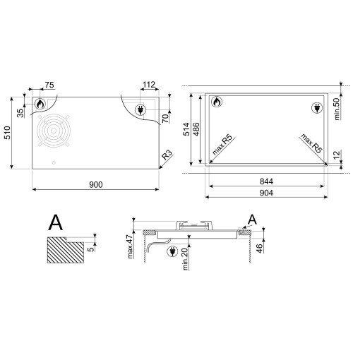Варочная панель Smeg PM6954R в Краснодаре