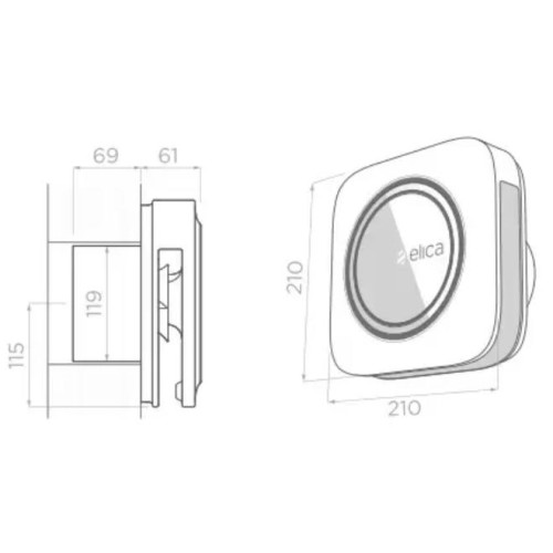 Воздухоочиститель Elica SNAP Wi-Fi WHITE в Краснодаре