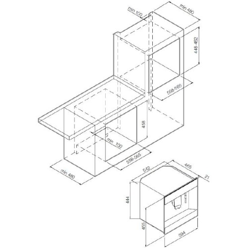 Встраиваемая кофемашина Graude KV 45.0 SE в Краснодаре