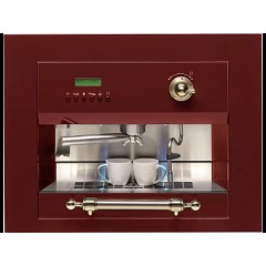 Встраиваемая кофемашина Ilve ES-645C Burgundy (ручки латунь)