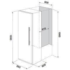Встраиваемая морозильная камера Fulgor Milano FFSI 351 NF ED X