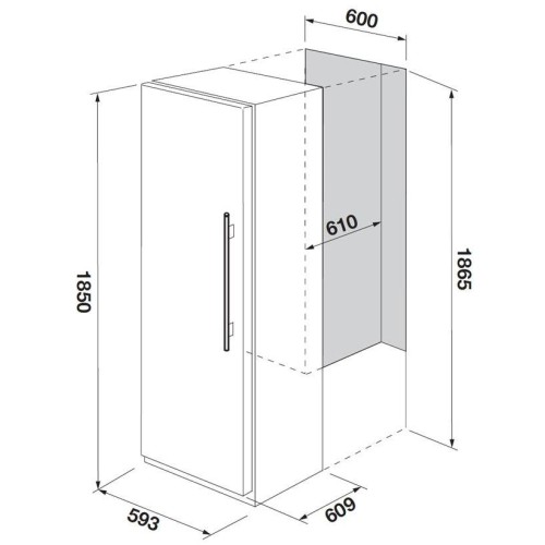 Встраиваемая морозильная камера Fulgor Milano FFSI 351 NF ED X в Краснодаре