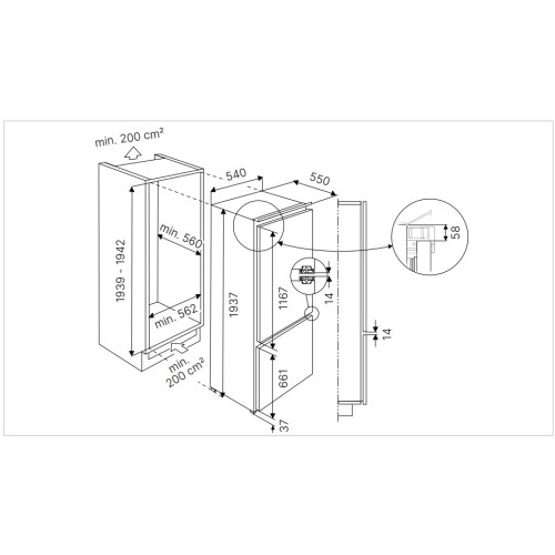 Встраиваемый холодильник Kuppersbusch FKGF 9850.0i в Краснодаре