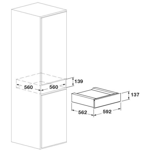 Встраиваемый подогреватель посуды Fulgor Milano FCLWD 150 BK в Краснодаре