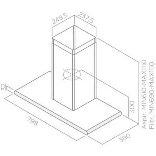 Вытяжка Elica GALAXY WHIX/A/80 в Краснодаре
