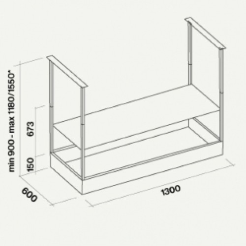 Вытяжка Falmec Spazio 130 Island black matt в Краснодаре