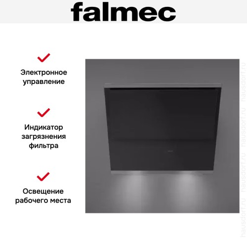 Вытяжка Falmec Verso 55 bk glass (600) в Краснодаре