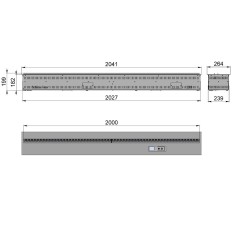 Встраиваемый электрический 3D-камин FireLine 2000 Blue Pro (с эффектом cинего пламени)