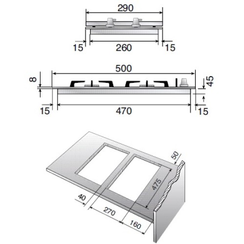 Варио-прибор (ДОМИНО) Ilve H30V/ IX в Краснодаре