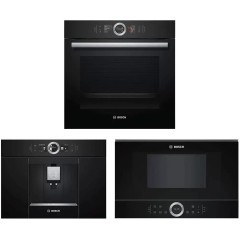 Комплект №2 (духовой шкаф Bosch HSG636BB1 + кофемашина Bosch CTL636EB6 + микроволновая печь Bosch BFR634GB1)
