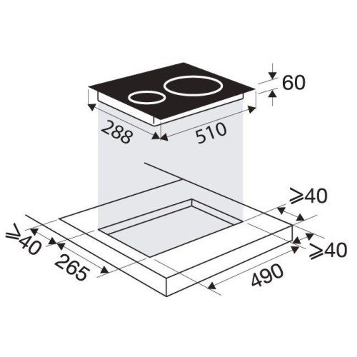 Индукционная варочная панель Brandt BPI1621UB в Краснодаре
