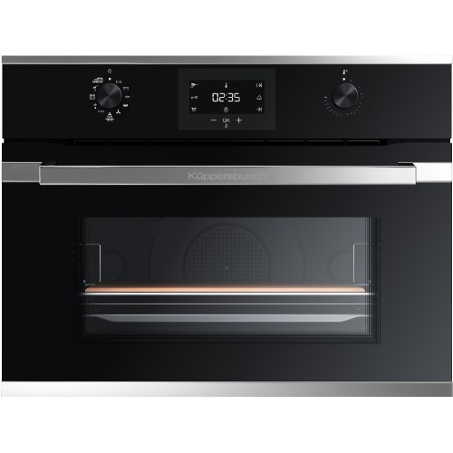 Комплект №2 (варочная панель с вытяжкой Kuppersbusch KMI 8500.0 SR Silver Chrome + духовой шкаф Kuppersbusch CBP 6332.0 S3 Silver Chrome) в Краснодаре