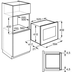 Встраиваемая микроволновая печь AEG MBE2658SEW