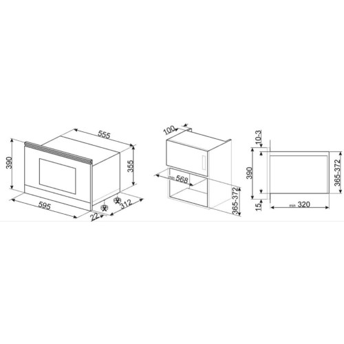 Встраиваемая микроволновая печь Smeg MP722PO в Краснодаре