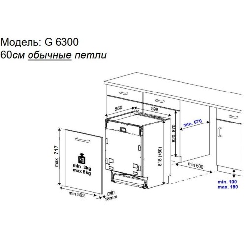 Встраиваемая посудомоечная машина Kuppersbusch G 6300.0 V в Краснодаре