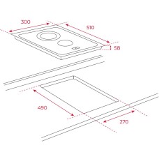 Стеклокерамическая варочная панель Teka TBC 32010 TTC BLACK