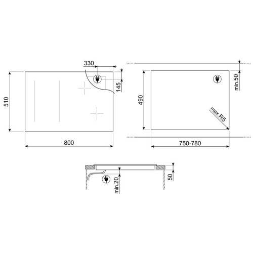 Варочная панель Smeg SIM1864DG в Краснодаре