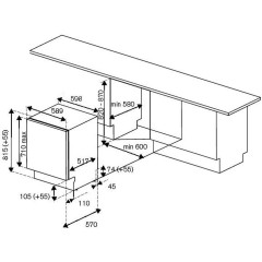 Встраиваемая посудомоечная машина Bertazzoni DW60EPR/21