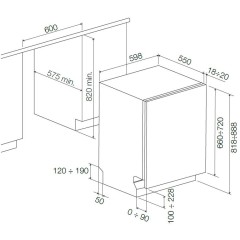 Встраиваемая посудомоечная машина Fulgor Milano FDW 8291.1