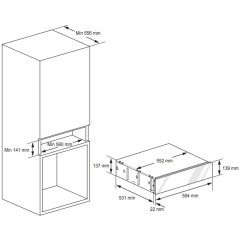 Встраиваемый подогреватель посуды Signature Kitchen Suite SKSWD2421MS