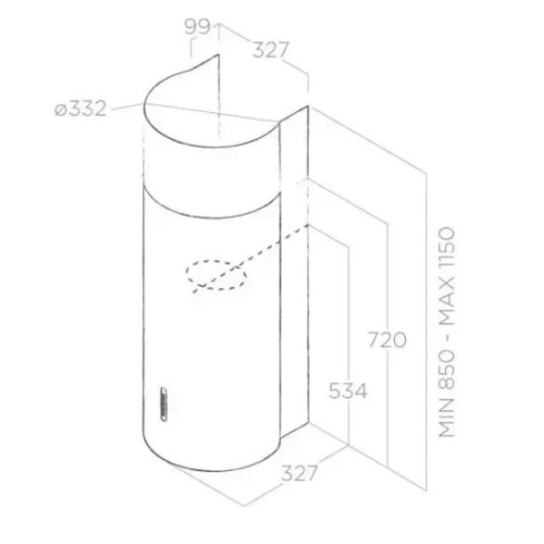 Вытяжка ELICA STONE WH/A/33 в Краснодаре