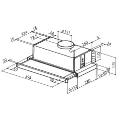Встраиваемая вытяжка Faber Flexa Vitro W A50