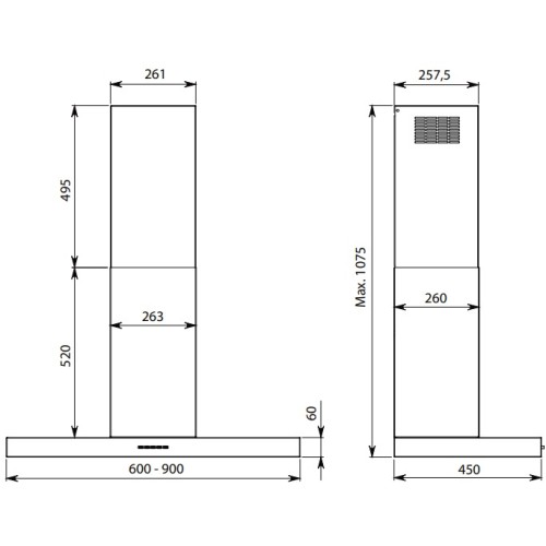 Вытяжка Falmec MERCURIO EVO 60 в Краснодаре
