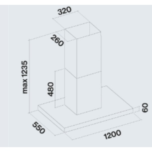 Вытяжка Falmec PLANE ISOLA BLACK 120 PLUS в Краснодаре