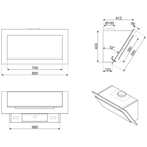 Вытяжка Smeg KV194G в Краснодаре