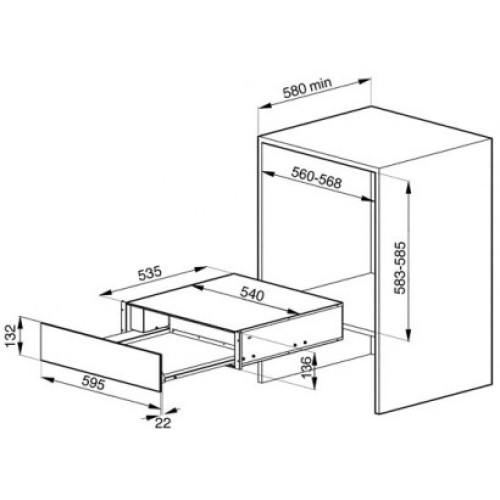 Встраиваемый подогреватель Smeg CT15A в Краснодаре