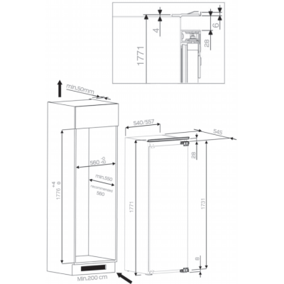 Встраиваемый холодильник KitchenAid KCBNS 18602 в Краснодаре