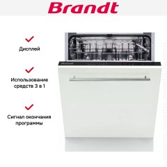 Встраиваемая посудомоечная машина Brandt BDFI37EB