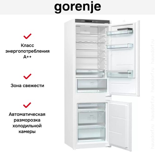 Встраиваемый двухкамерный холодильник Gorenje NRKI4182A1 в Краснодаре