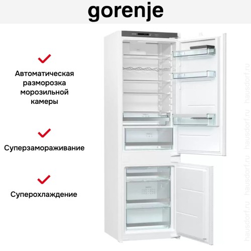Встраиваемый двухкамерный холодильник Gorenje NRKI4182A1 в Краснодаре