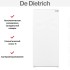 Встраиваемый холодильник De Dietrich DRS1247ES в Краснодаре
