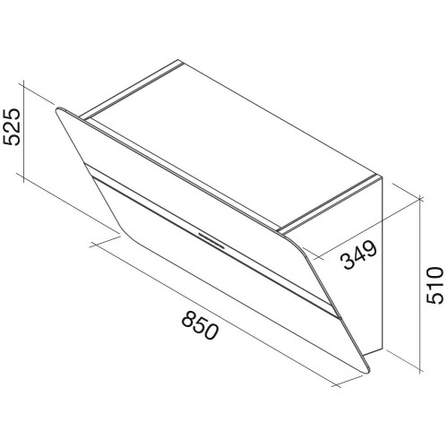 Вытяжка Falmec Flipper 85 ix (800) ECP nero в Краснодаре