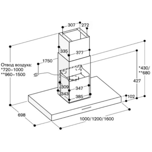 Вытяжка Gaggenau AI 442-120 в Краснодаре