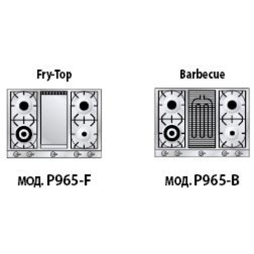 Варочная панель Ilve P965-FD Stainless-Steel в Краснодаре