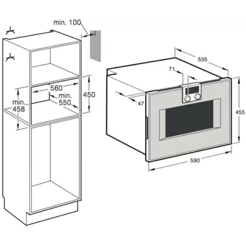Духовой шкаф-пароварка Gaggenau BS 451-110 в Краснодаре