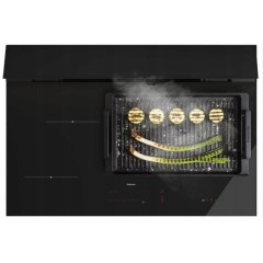 Варочная панель с вытяжкой Falmec BRERA 75 VETRO NERO