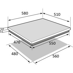 Газовая варочная панель Brandt BPG6413B