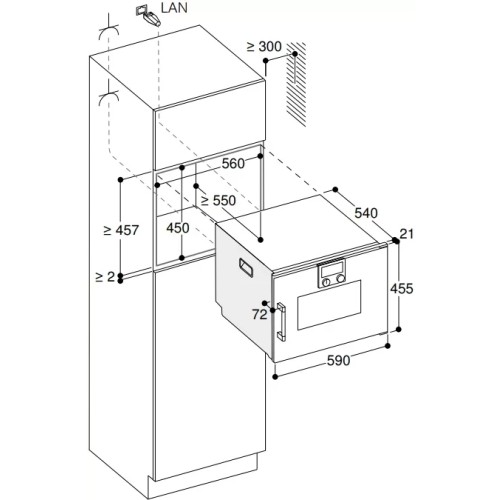 Комбинированный духовой шкаф-пароконвектомат Gaggenau BSP260111 в Краснодаре