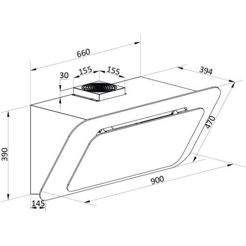 Наклонная вытяжка Brandt BHV1974IB в Краснодаре