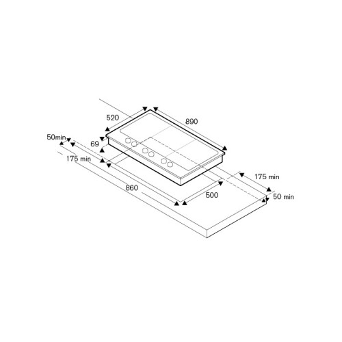 Варочная панель Bertazzoni PM365S0X в Краснодаре